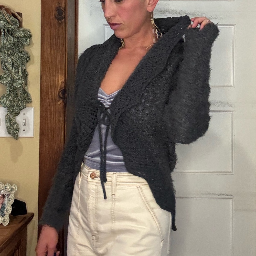 Cynthia Rowley Charcoal Cardigan